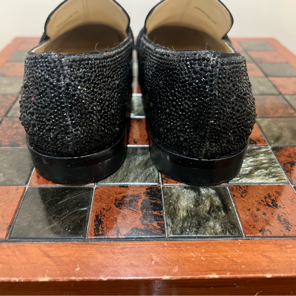 Betsey Johnson Aron Black Crystal-Embellished Loafers - Picture 4 of 9